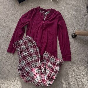 LL Bean Plaid Pajama Pants